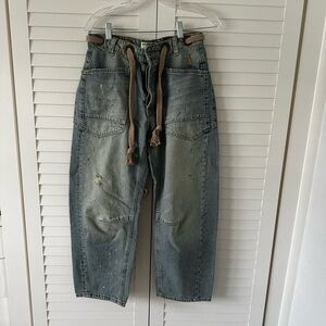 Anthropologie Men's Relaxed Denim Jeans with Drawstring